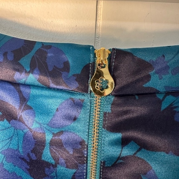 Draper James Blue Floral A-line Skirt Women’s Size 8 - Picture 5 of 10